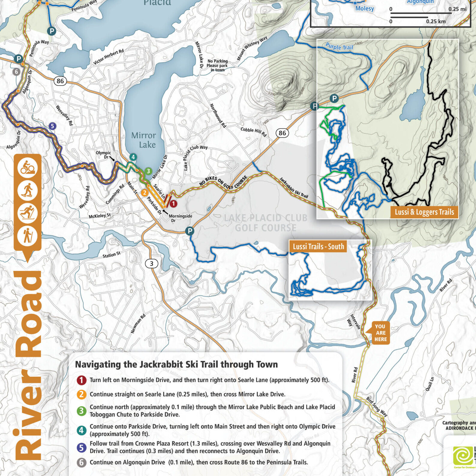 Trailhead Kiosks on Jackrabbit Ski Trail - Adirondack Research